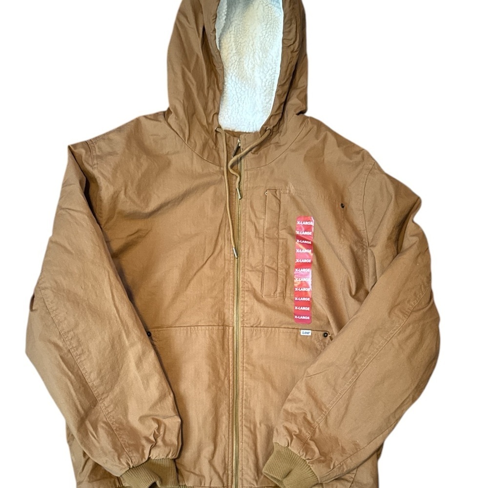 Lee Workwear Sherpa Lined Hooded Bomber Jacket - NWT and Durable